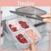 Multicompartment Plastic Food Organizer With Leakproof Seal For Refrigerator And Freezer Use