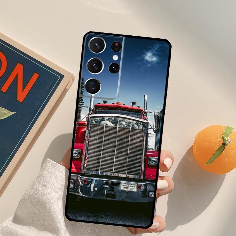 Heavy Truck Car Phone Case For Samsung Galaxy S22 S23 S21 Ultra S20 FE S8 S9 S10 Plus Note 10 20 Ultra Cover