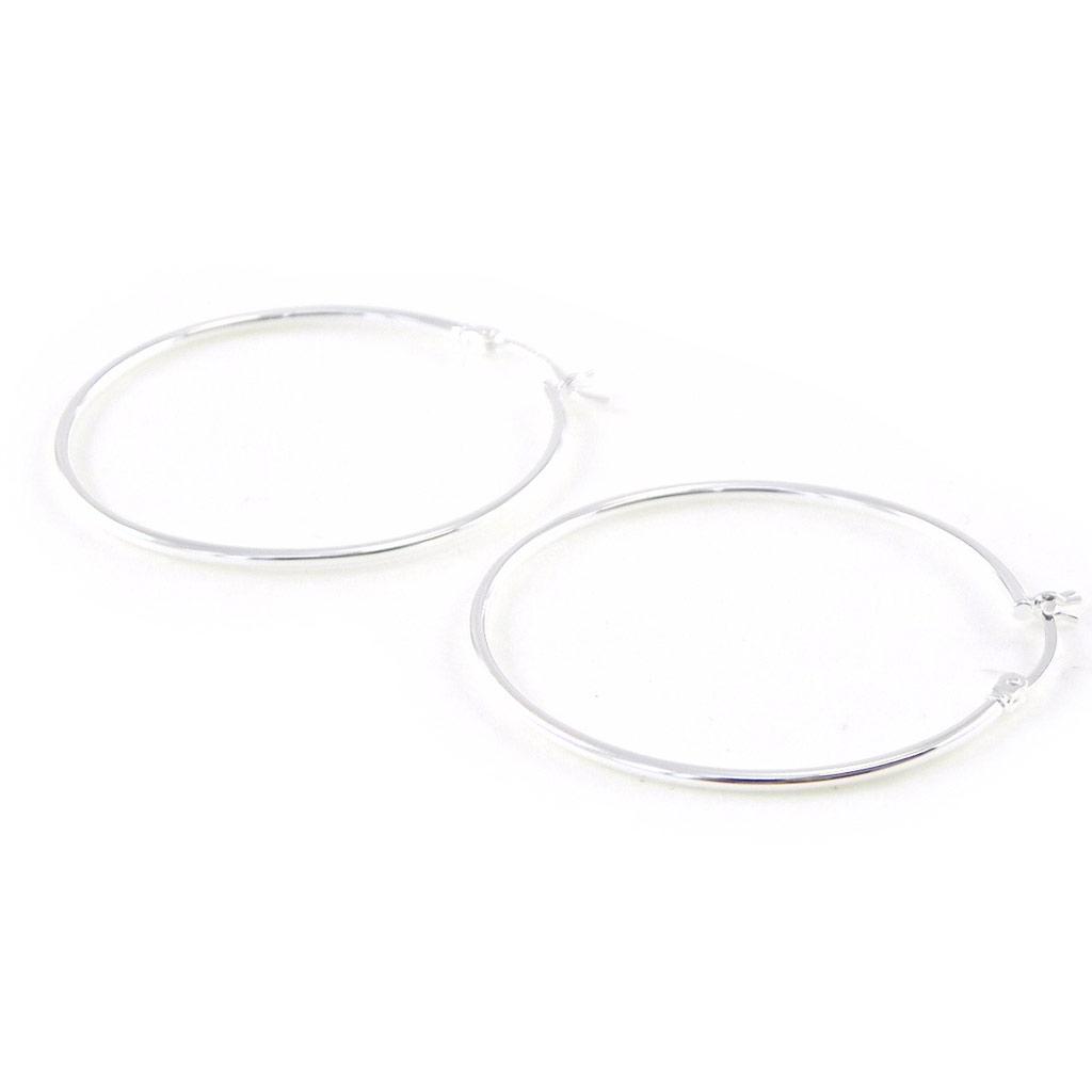 Les Trésors De Lily [B9846] - Kreolen Silber 'Picola' versilbert - 40 mm 1 mm