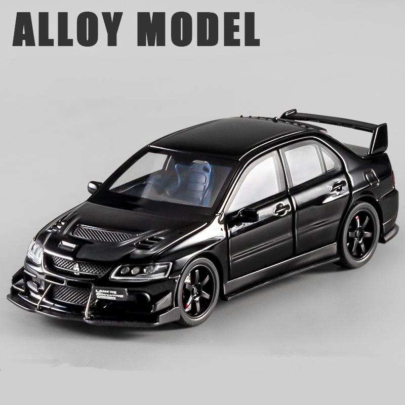 1:32 Mitsubishi Lancer Evolution EVO IX 9 Alloy Sports Car Model Diecasts Metal Racing Vehicles Car Model Sound Light Kids Gifts