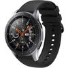 Universal Silicone Strap 22mm, Smooth, Black