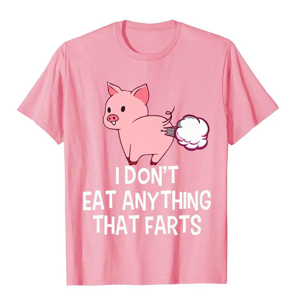 Vegan I Don't Eat Anything That Farts Funny Pro Vegan Premium T-Shirt Group Cotton Men Tops Tees Summer Funny T Shirt