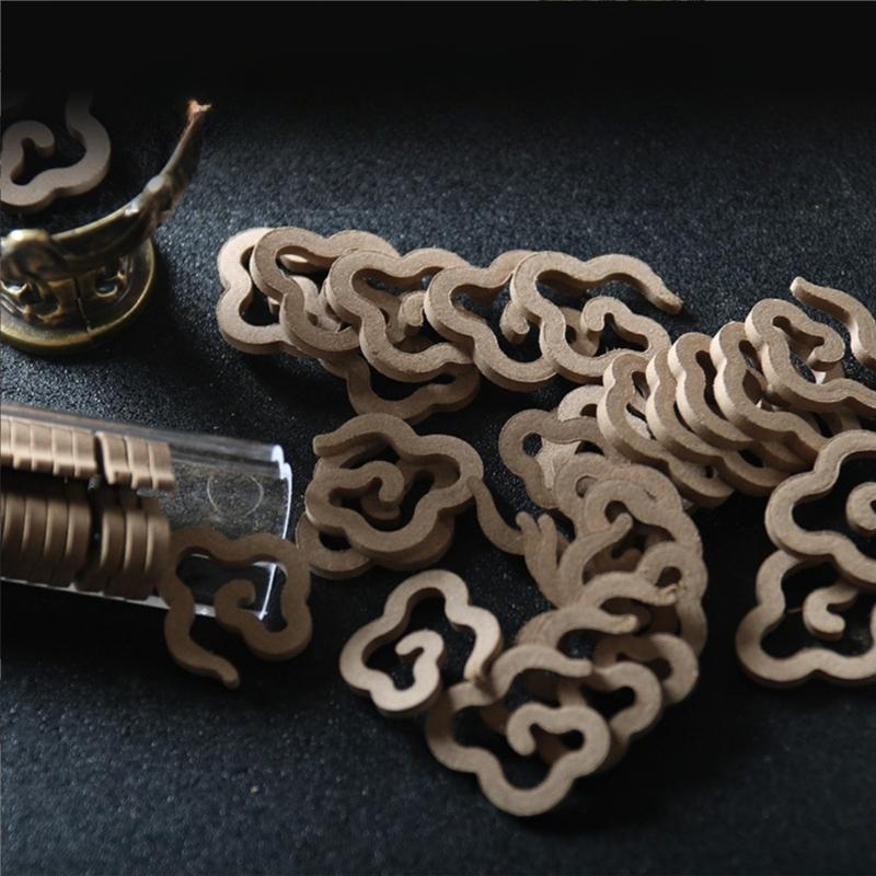 42 stk/eske Lykkebringende skyer Non-stick plate med langvarig duft Naturmateriale Tre Røkelse Agarwood og Sandeltre