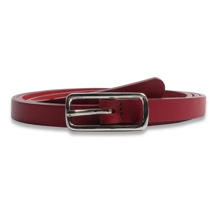 Slim Square Belt In Red