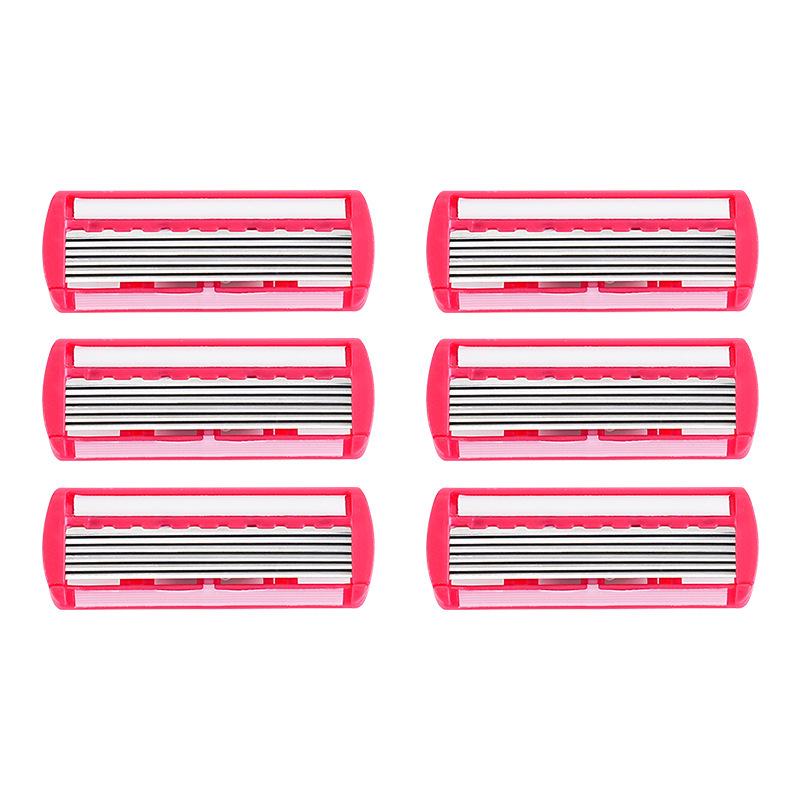 6-Layer Stainless Steel Manual Razor for Men & Women - Cross-Border Face and Hair Shaver