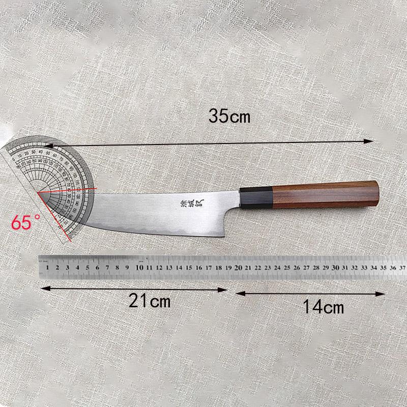 8.3 Inch Chef Knife T12A High-carbon Steel Core Blade Wood Handle Slicing Cleaver Sashimi Gyutou Handmade Forged Kitchen Knife