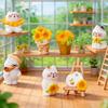 Mikro-Landschafts-Dekoration mit süßer Katze und Sonnenblume, Miniaturfiguren, Pastorale Heilungs-Szene Dekoration für DIY-Puppenhaus