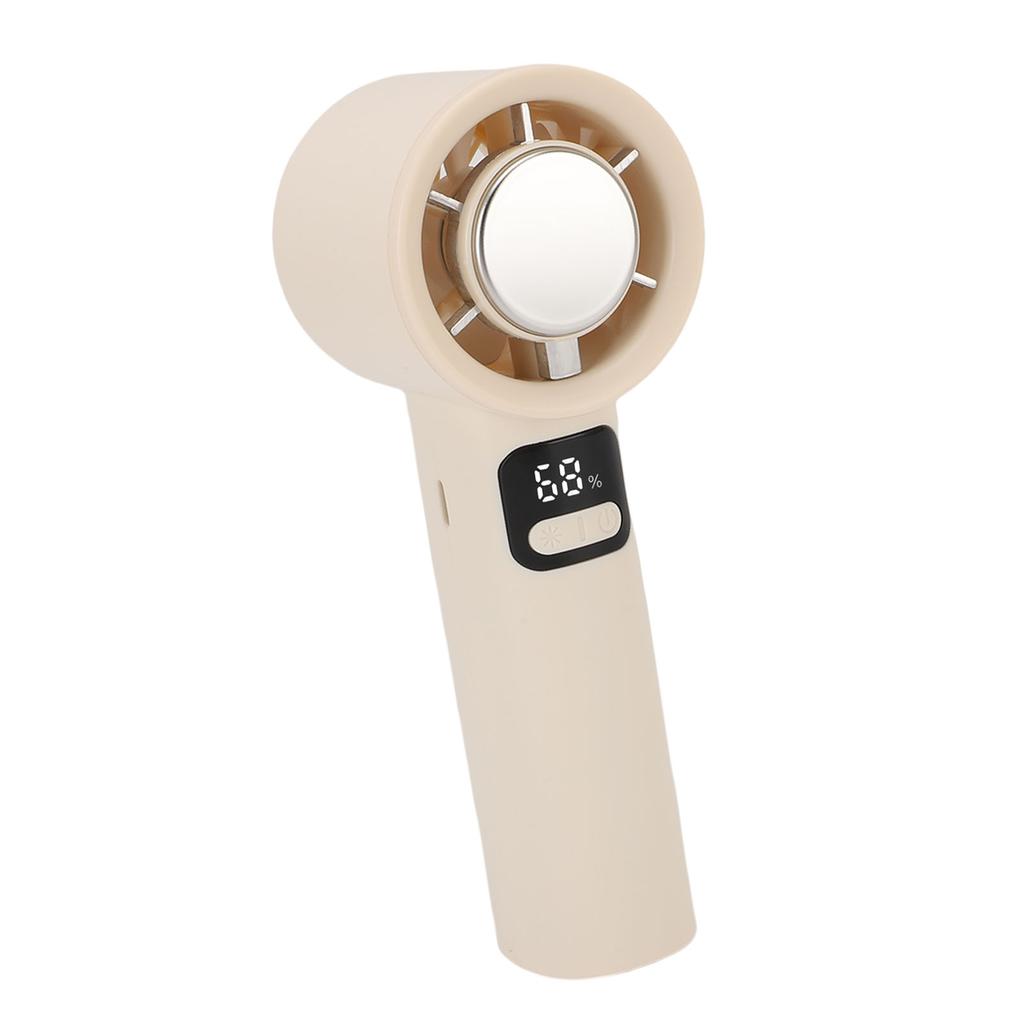 Portable Handheld Fan 100 Speed LED Digital Display Personal Cooling Fan Rechargeable Battery Operated Quiet for Home