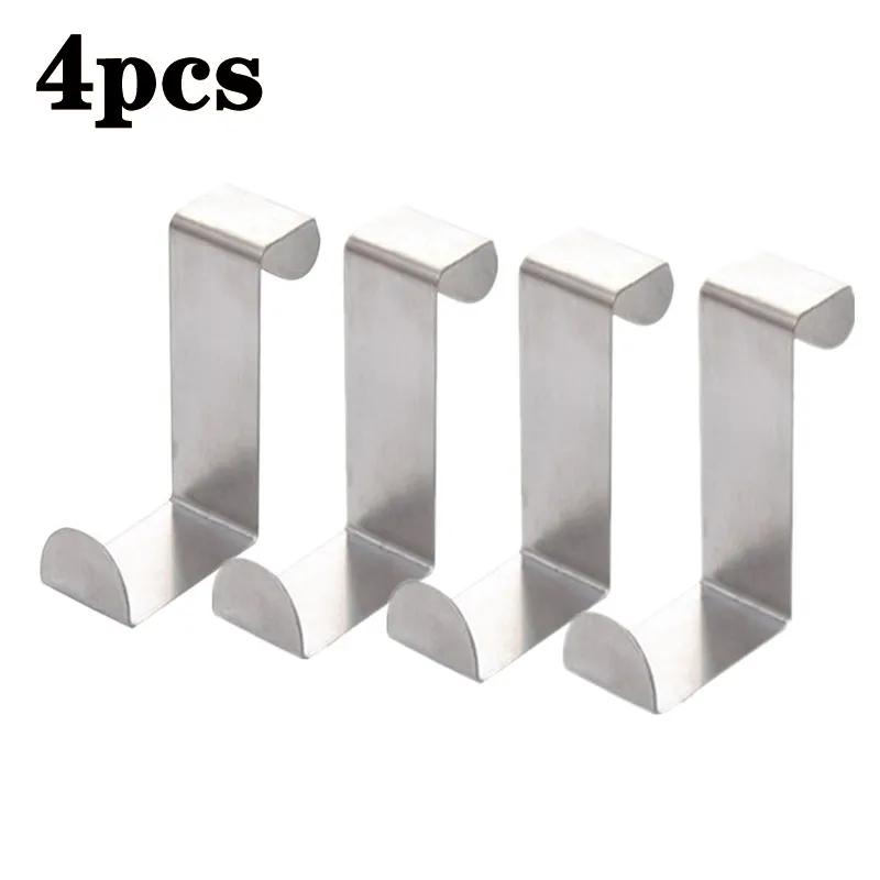 Z-förmiger Türhaken für Badezimmerschränke, Edelstahl, Türaufhänger hinten, Schlüsselanhänger, Kleiderhaken, Wohn- und Küchenzubehör, Organizer-Werkzeug