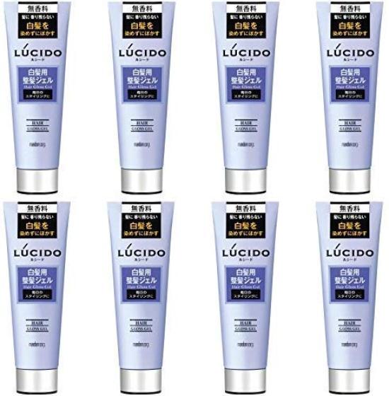 

LUCIDO hair styling gel for gray hair 130g x 8 pieces [Bulk purchase]