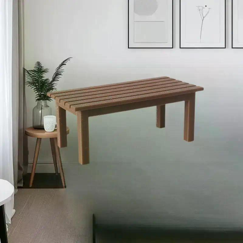1/12 Dollhouse Simulation Table Bench Model Dollhouse Furniture Decoration Dolls House Living Scene Ornament Pretend Play Toys