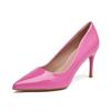 Comemore Pointed Toe Pumps Patent Leather Dress Women Shoes Professional High Heel Temperament Stiletto Heels Work Single Shoes