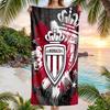 Asciugamano da Spiaggia Monaco FC Stampa Asciugatura Rapida Microfibra Assorbente Portatile da Viaggio Asciugamano da Nuoto