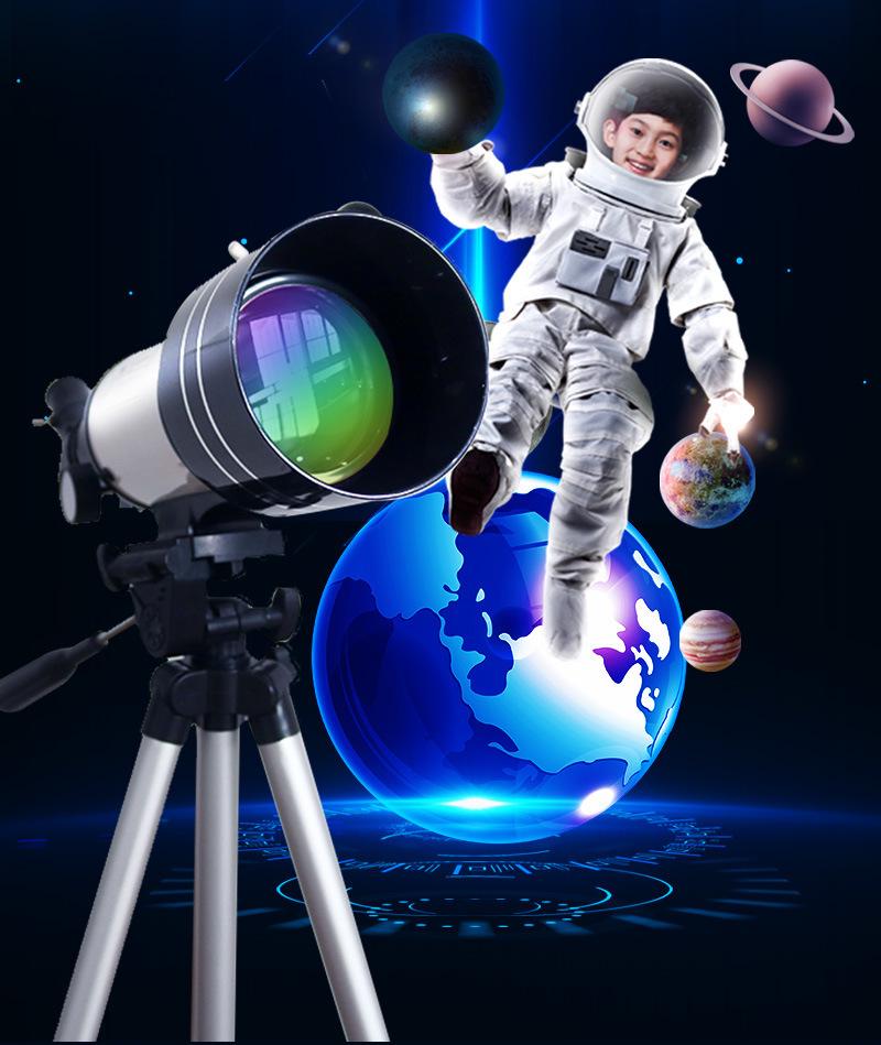 F30070 HD Astronomical Telescope - High Magnification Professional Stargazing Entry Model for Students and Children