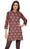 Moomaya Printed Side Slit Short Kurta Tunic For Women Summer Wear Ladies