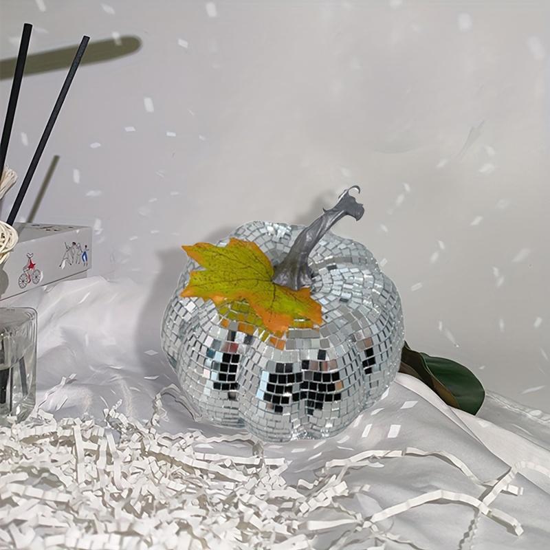 1PC Mirror Disco Pumpkin Home Decorations Gift For Friend Bar Party Accessories Halloween Aesthetic