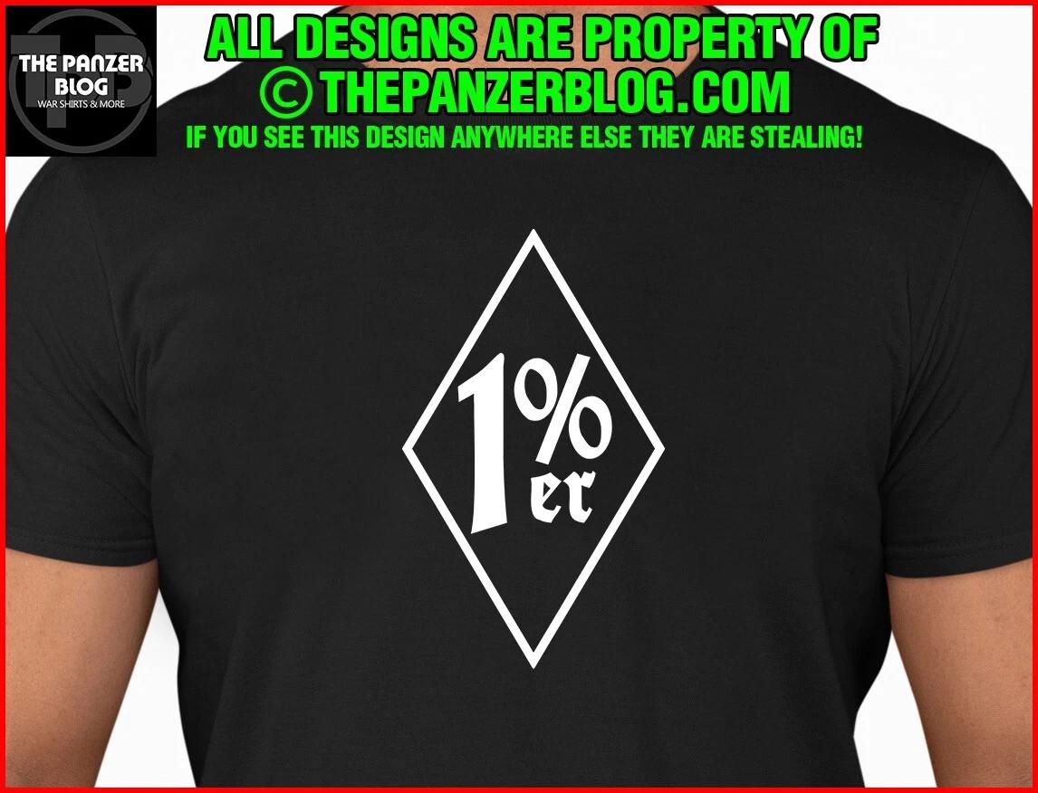 1%er Biker T-Shirt Motorcyle Club Gift S