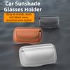Scratch-Free Car Glasses Case with Hook And Loop Car Sun Visor Glasses Case  Automobile