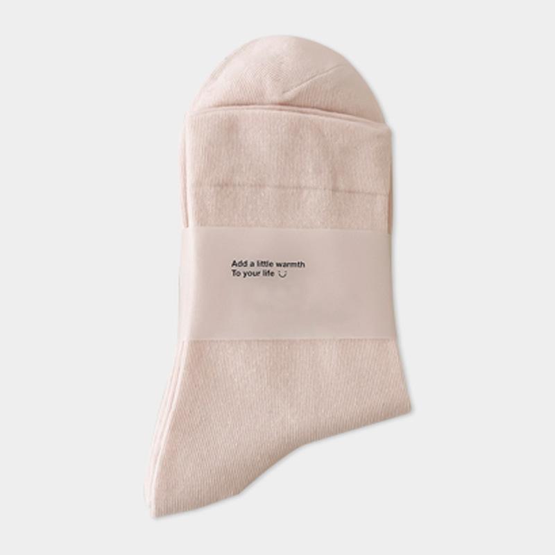 

Розовые носки женские средние носки-трубы хлопковые носки Tide Wear японские спортивные белые носки чулки One Size детские порошок