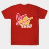 Herren Schwarzes T-Shirt mit Aufdruck Lego My Eggo No-Cut Transferpapier Druck Baumwoll-T-Shirt
