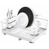 Asvel Silicone Dish Drainer, White, 30.4 x 38.8 x 14.6 cm, Poze Double-Coated Wide Dish Drainer