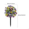 24-Zoll Violette Blume Gartenstecker für Außendekoration und Zubehör