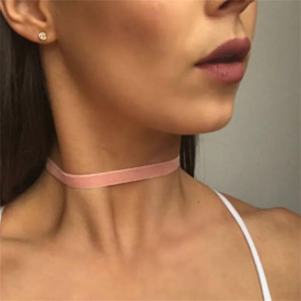 1Necklace Collar Female Velvet Strap Gift For Girls