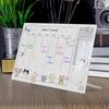 Acrylic Desktop Small Whiteboard Calendar Daily Planner Writing Board Weekly Planning Board with Stand Office Reminder Display Board