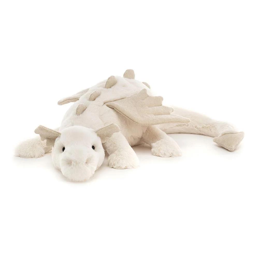JC Large Size Plush Sky Flying Rainbow Dragon Toy Soft Stuffed Animal Pillow Fun Lazy Snow Dragon Kids Gift