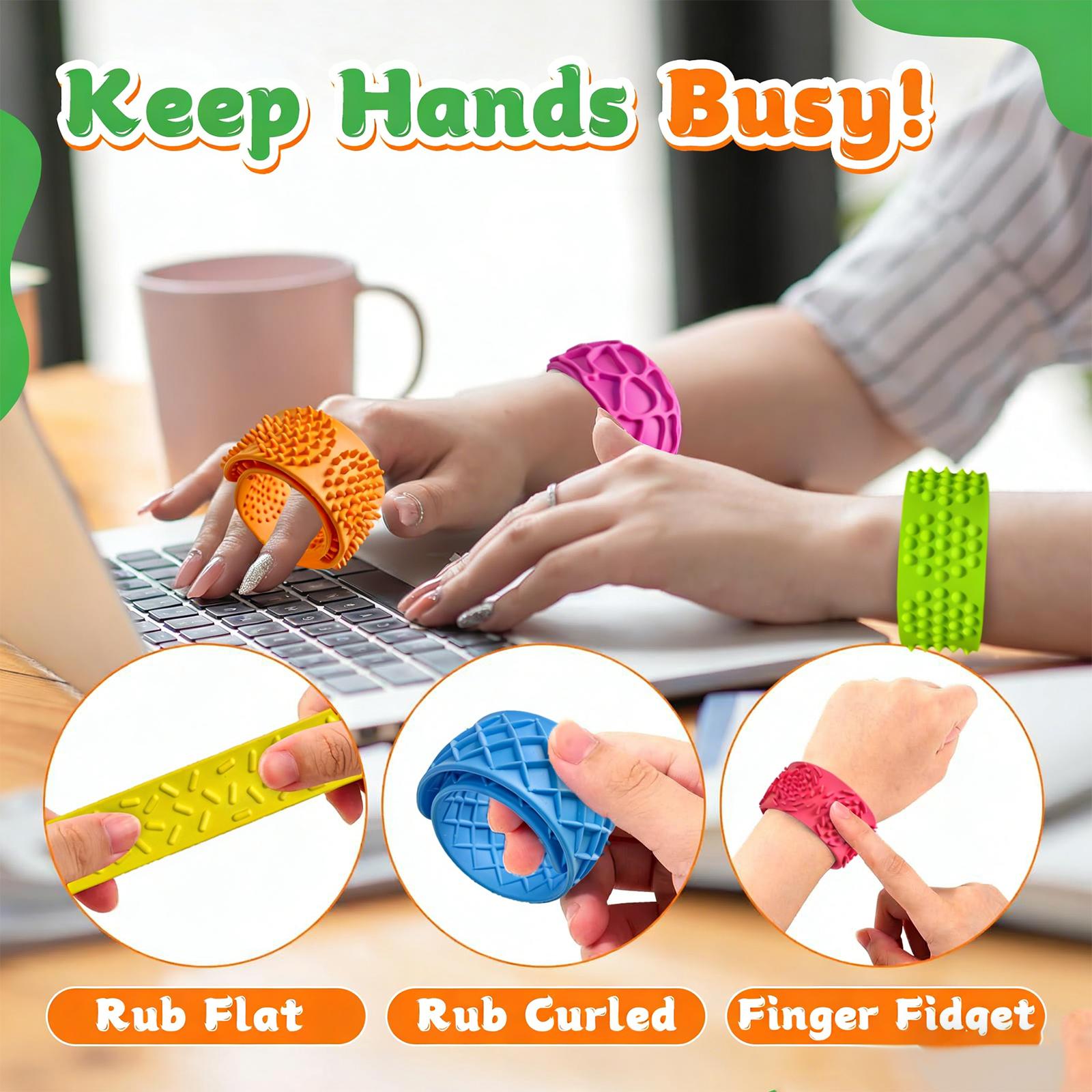 Children s Silicone Sensory Ring Silicone Decompression Toy One Size