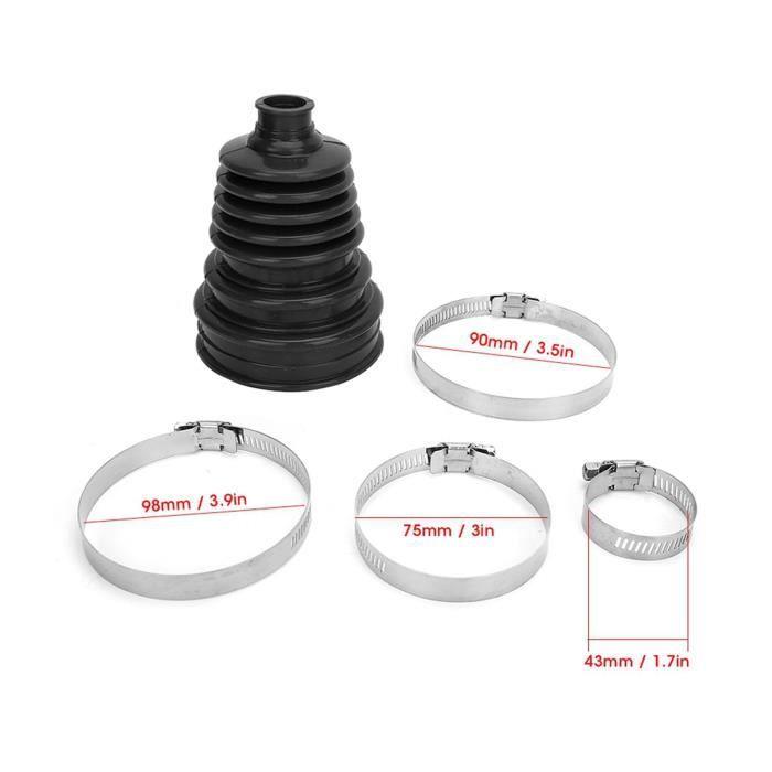 Dilwe Uniwersalny silikonowy mieszek przegubu homokinetycznego Czarny