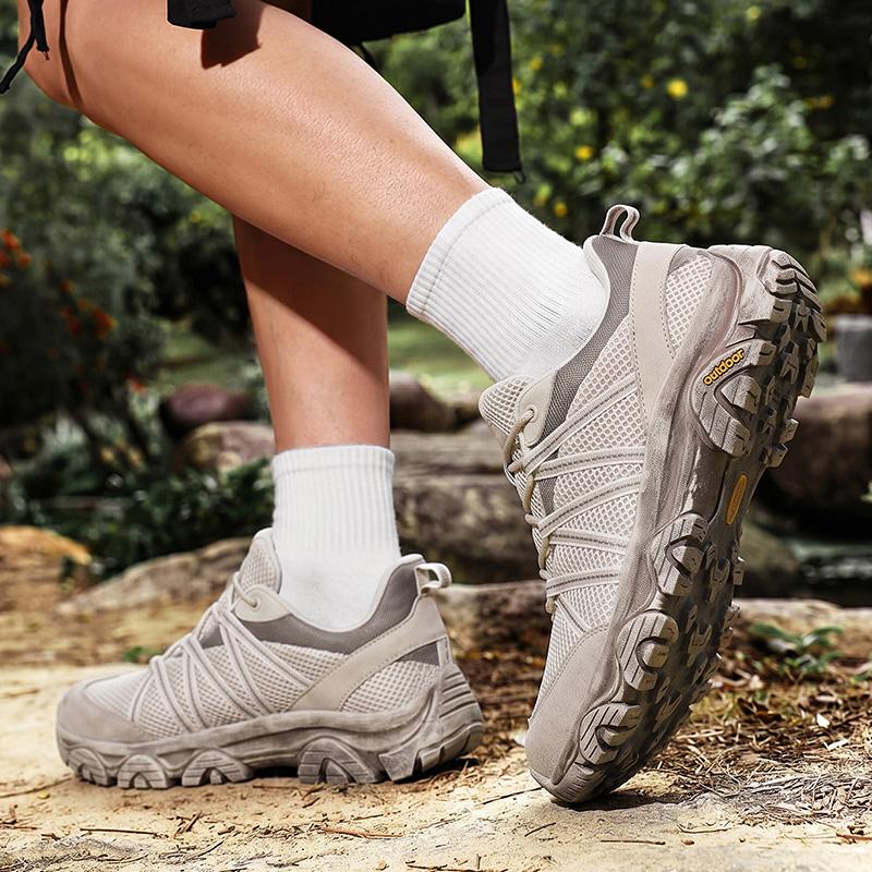 Couple Outdoor Mountaineering Boots Spring And Autumn Mesh Breathable Casual Shoes Off Road Travel Casual Sports Shoes