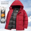 Xuezongfei Men's Hooded 90% Duck Down Puffer Jacket