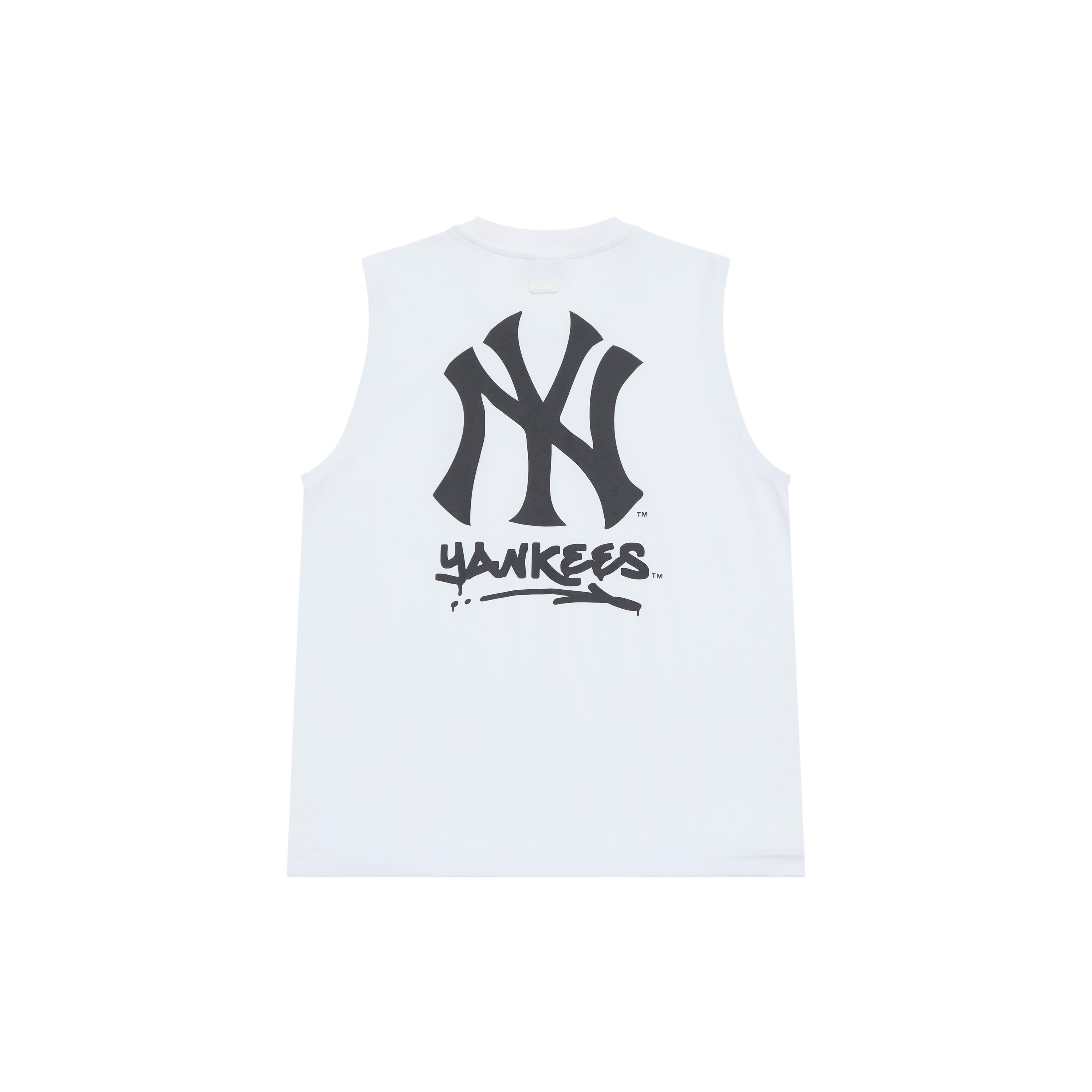 MLB New York Yankees Basic Collection SS25 Tank Top Unisex Ecru 3ATOB0253-50WHS S