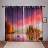 Peisaj natural apus de soare mare perdele pentru fereastră pentru dormitor sufragerie baie bucătărie ușă hol umbrire înaltă model nou