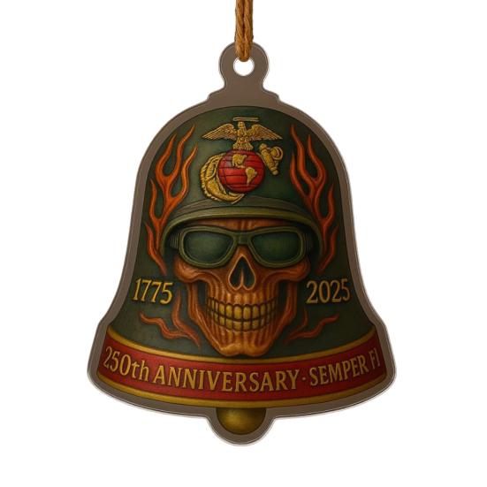 U.S. 250th Anniversary Bell Ornament Commemorative Doorbell of The United States Christmas Tree Hanging Ornament Patriotic Gifts for Collectors