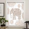 Bohemian Animal Elephant Pattern Sheer Curtains for Kids Bedroom Living Room Voile Window Curtains Tulle Drapes