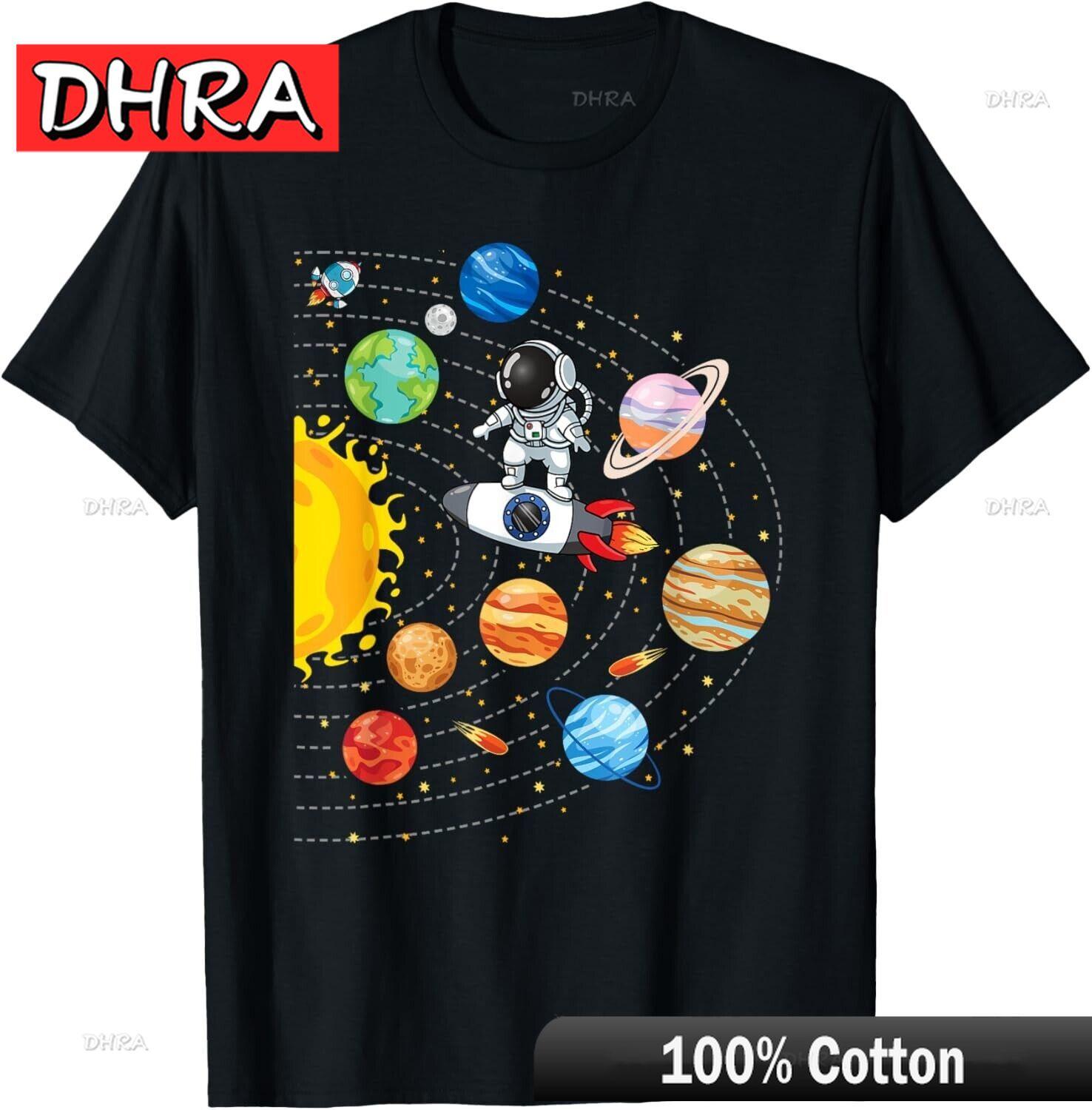 

Solar System Planets Science Space Astronaut Universe Galaxy T-Shirt Classic Cute Trendy Tshirts Simple Bold Chic Classic Tops 4XL