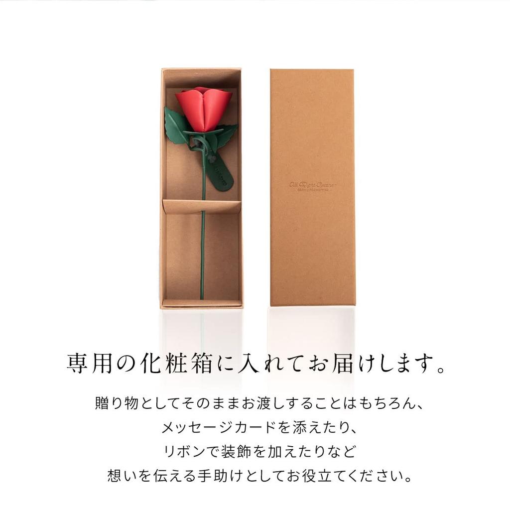 [Dom Teporna] Leather Flower, Rose, Single Flower, Genuine Leather, Cowhide, Leather, Birthday, Wedding Anniversary, Leather Anniversary, Anniversary,