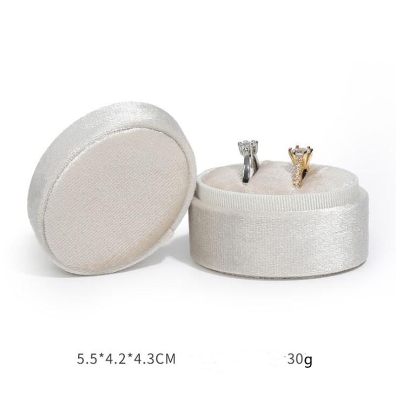 Kord Samt Ringbox 5x5x4cm Kleine Größe Vierfarbig Spot Sechseck Flanell Ring Schmuckschatulle Für Hochzeit & Verlobung