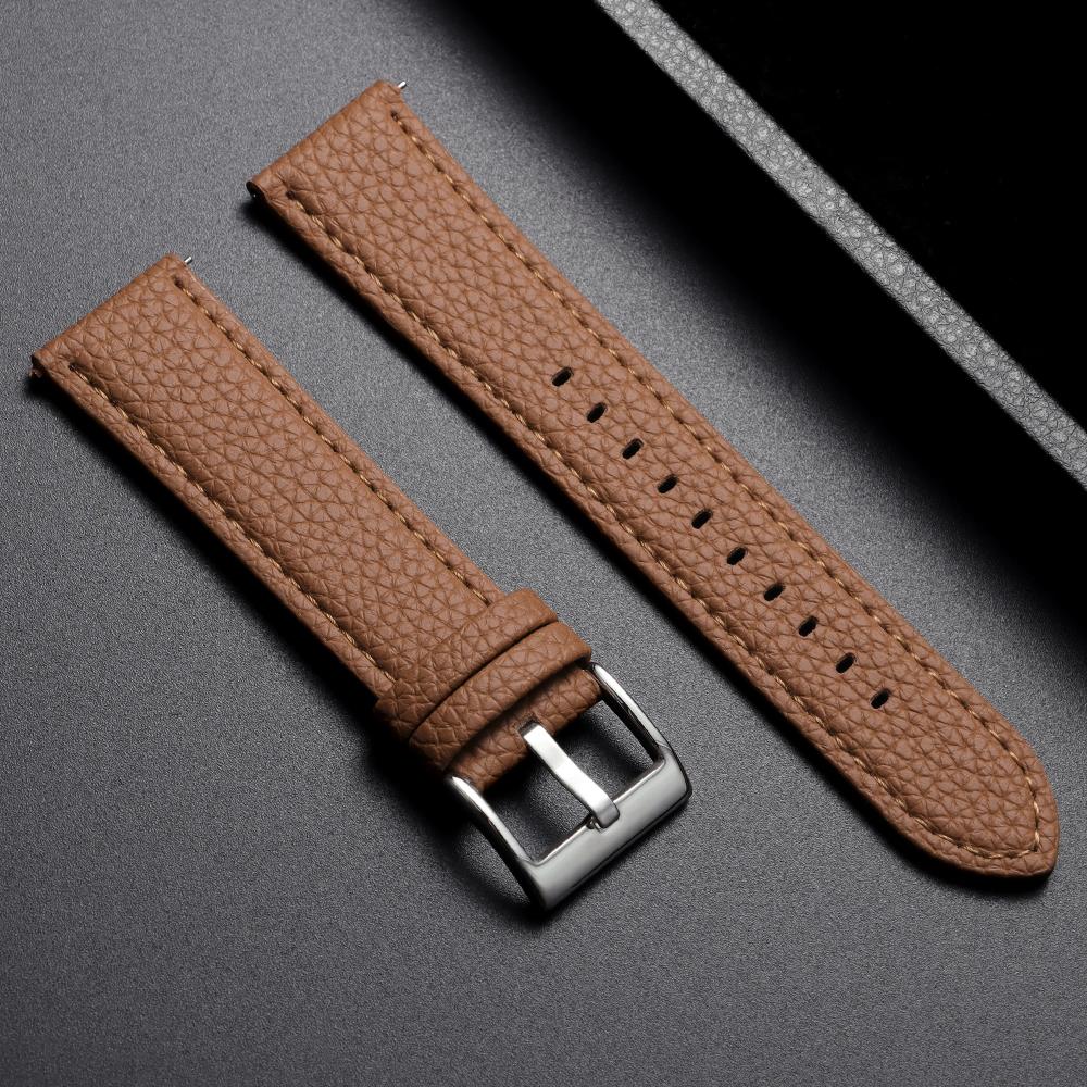 

22-мм ремешок из коровьей кожи с узором лисички для Samsung Galaxy Watch 3/4, винтажный браслет для Seiko, для Omega, для мужчин и женщин 22mm коричневый