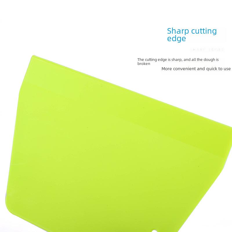 Trapezoidal Plastic Dough & Oil Scraper Knife