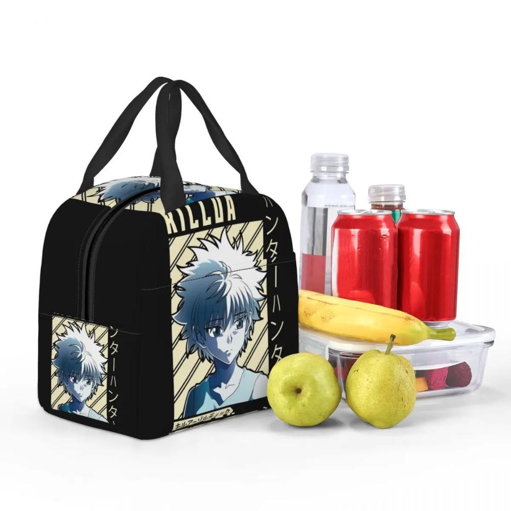 Killua Zoldyck Anime Hunter X Hunter Insulated Lunch Bag for School Cooler Thermal Food Box Tote Portable Lunch Boxes Container