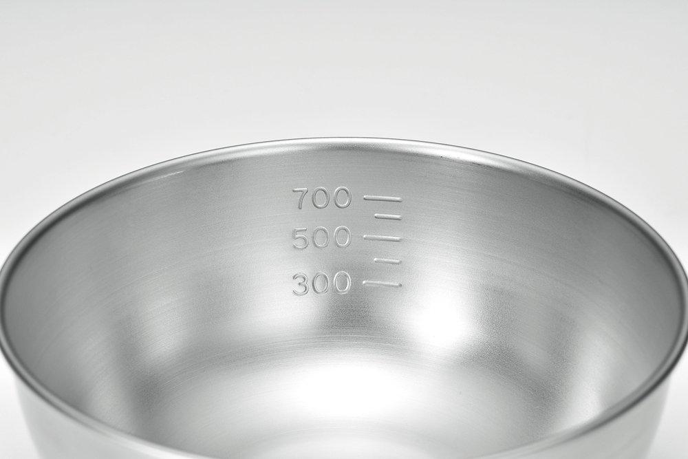 Yokoyama Tsubame-no-Takumi Stainless Steel Bowl, 15cm, with Silicone Lid, ETF-302, Silver