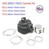 40mm 47mm 48mm 10mm Cylinder Big Bore Kit JOG 50 50CC 70CC 75CC 80CC 3KJ 1P40QMB CPI Keeway Yiying  ATV Buggy Scooter Parts
