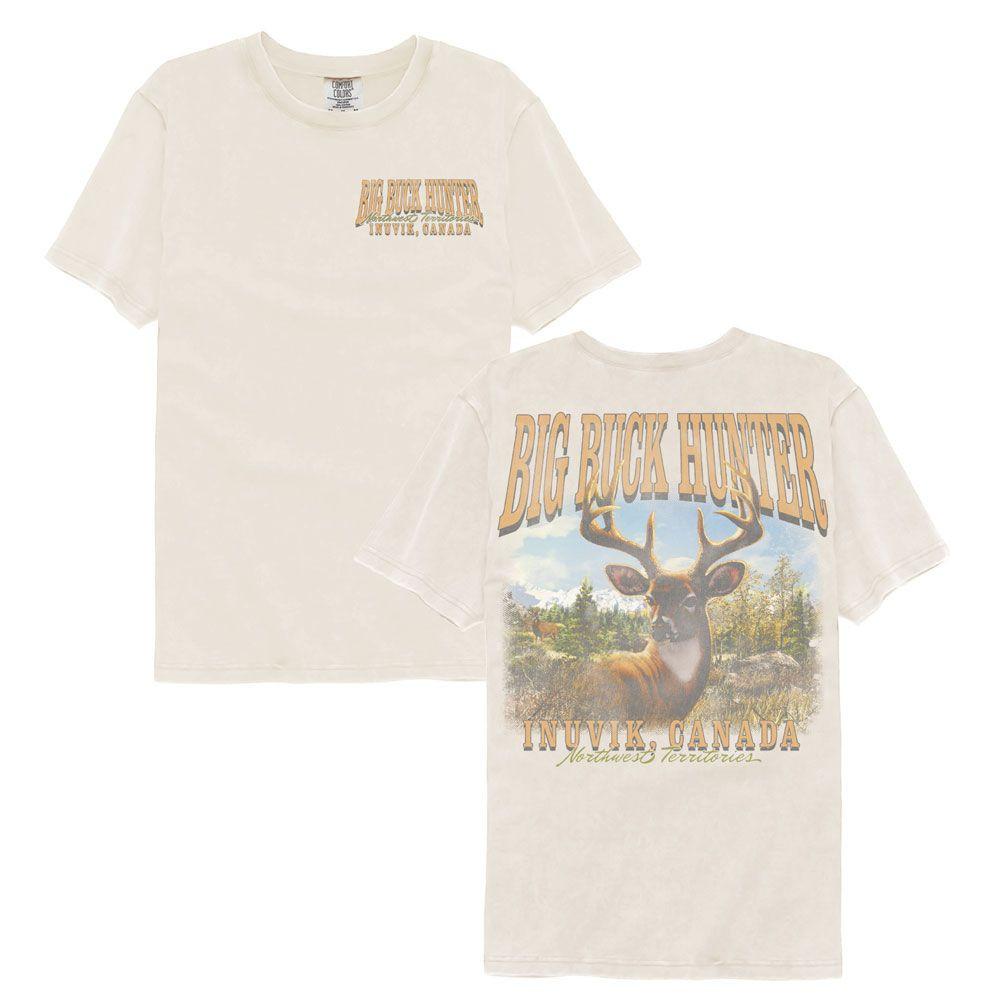 Big Buck Hunter Inuvik Canada Ivory Comfort Colors Gaming Shirt L