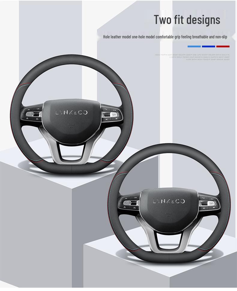 Lynk&Co Models 01-06 Winter Steering Wheel Cover - Genuine Leather, Ultra-thin