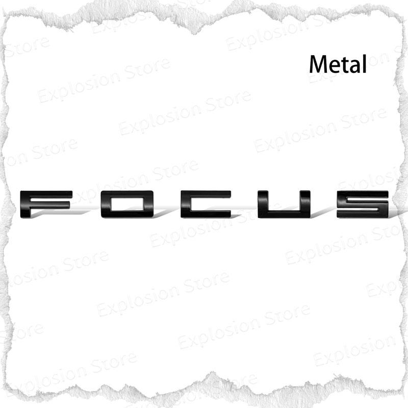 Car Decor 3D ABS/Metal Car Letter Rear Bumper Trunk Decals Emblem Sticker For Ford Focus Logo MK1 MK2 MK3 MK4 Fiesta Ranger