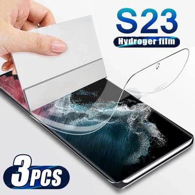 For Samsung Galaxy S23 Plus Ultra Not Glass Soft Hydrogel Film Anti-scratch HD Screen Protector For S23Ultra S23+ S23Plus 2023