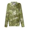 Damen Herbst T-Shirt Lockerer Pullover Sport Tops Reißverschluss Lässig V-Ausschnitt Langarm Bedrucktes Oberteil
